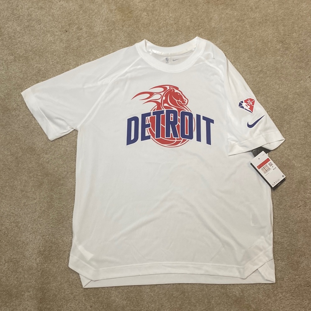 Detroit Pistons NBA 75th Anniversary City Edition Shooting Shirt